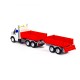Camion + remorca cu lumina si sunet, 50.6x98x13 cm, Polesie