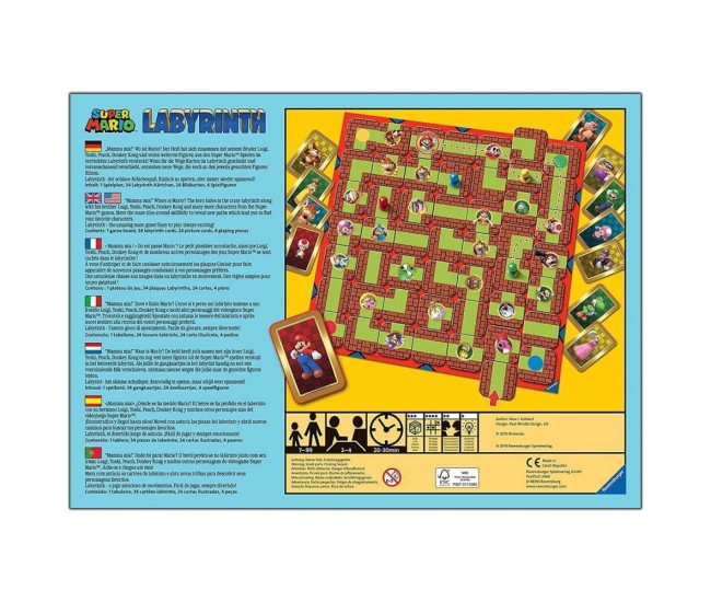 Labyrinth Super Mario, multilingv, 7+ ani - RAVENSBURGER