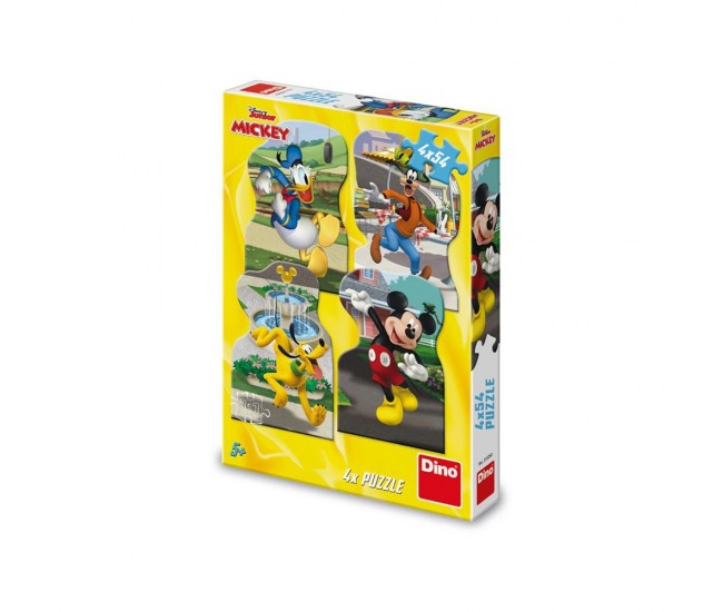 Puzzle Mickey, 4x54 piese - DINO TOYS