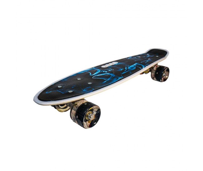 Placa skateboard cu roti silicon, led