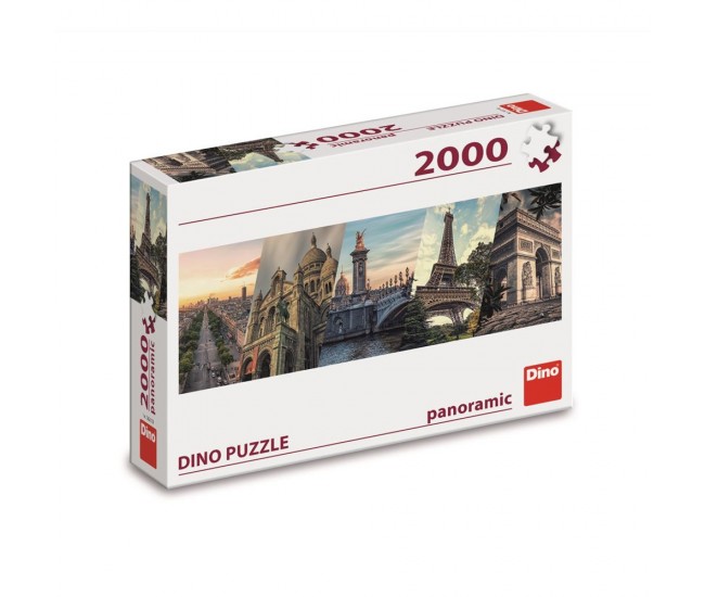 Puzzle panoramic, Paris, 2000 piese - DINO TOYS