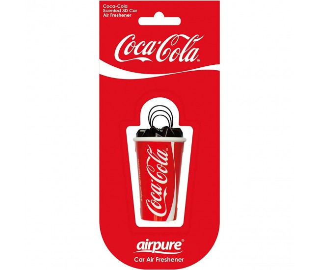 Odorizant auto airpure forma pahar plastic 3d coca -cola original