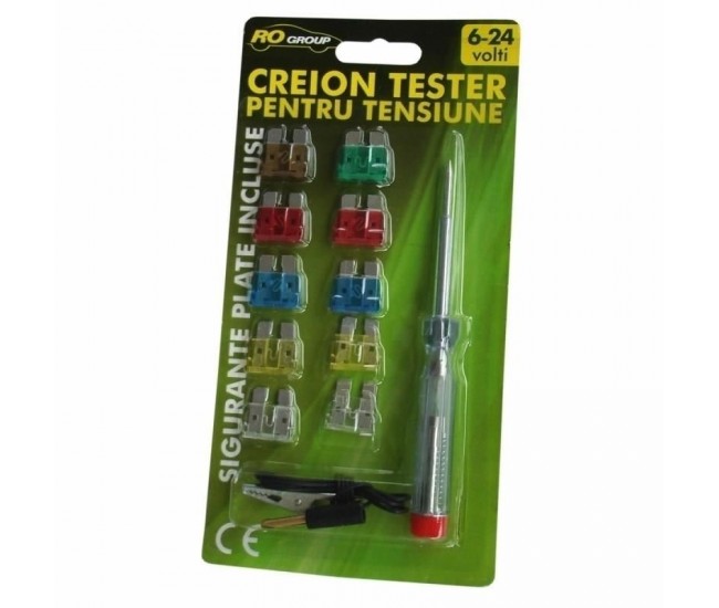 Creion pentru masurat tensiunea rogroup, 6-24v