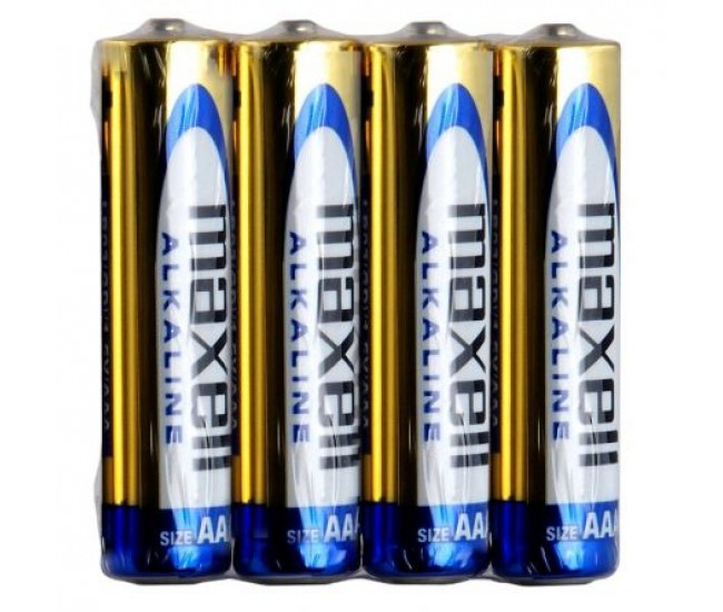 Baterii alcaline aaa lr3 1.5v maxell bulk 4
