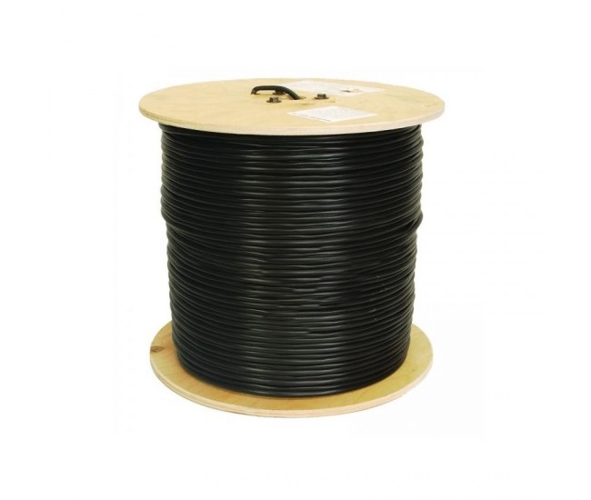 Cablu coaxial rg6 negru 32x0.12mm 1mm cca 100m