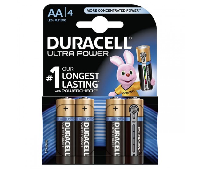 Set 4 baterii r6 duracell ultra power