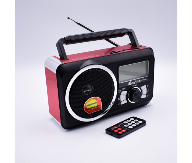 Radio portabil cu mp3,tf/sd/usb,recorder,fm,afisaj electronic si telecomanda, fp-910rc