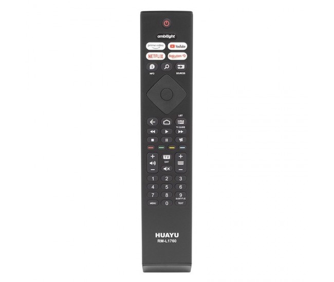 Telecomanda universala huayu rm-l1760 pentru philips lcd, led si smart tv cu ambilight gata de utilizare