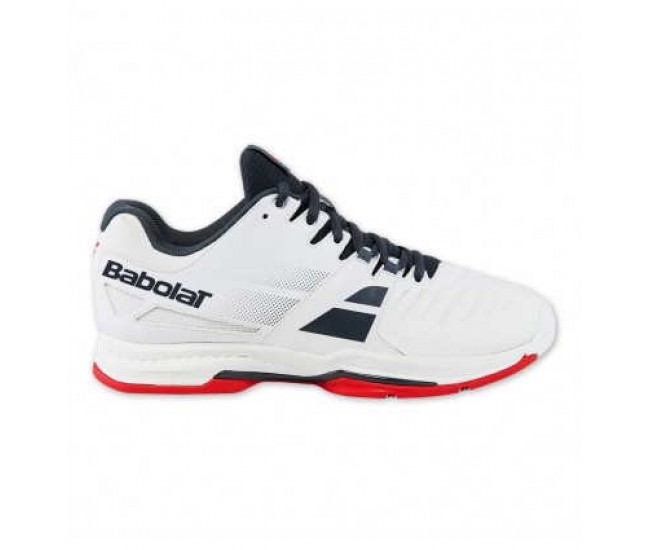 Pantofi Babolat  SFX All Court Barbat - Alb / Gri / Rosu