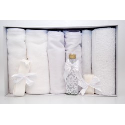 Trusou botez alb - set complet pentru biserica