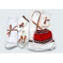 Trusou botez fetite Costum National - Set complet pentru biserica