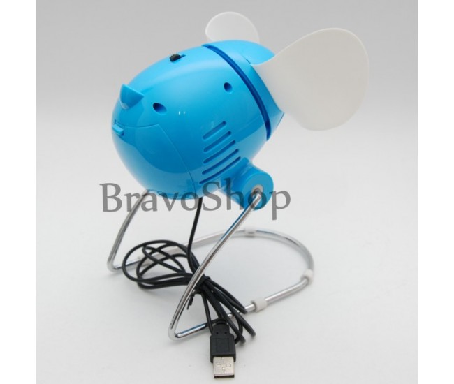 Ventilator cu USB sau baterii (Super Mute) - Diverse culori