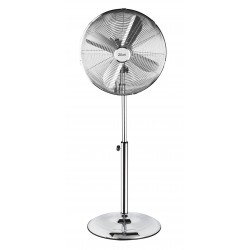 Ventilator inox cu picior zİlan zln-1112 , putere 50 w, cu 3 trepte de viteza, oscilatie automata, debit 6000mc/h, maner pentru transport facil, 4 pozitii de ajustare pe verticala, inaltime reglabila 88-120 cm