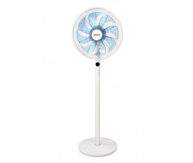 Ventilator cu picior 3in1 zilan zln-3765, telecomanda, putere 60w, 9 viteze, oscilatie orizontala, unghi inclinare reglabil