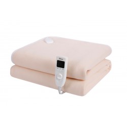 Patura zln-4113 crem cu incalzire electrica soft polar fleece, 150x80 cm, 60 w, temporizator 1-10 ore, zilan , crem