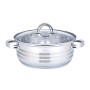 Oala cu capac floria zln-4106, inox, 24 x 9 cm, 3 l