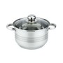 Oala cu capac floria zln-4052, inox, 22 x 14 cm, 4 l