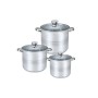 Set oale floria zln-4045, 6 piese, pentru toate sursele de caldura, inox