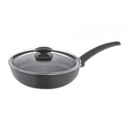 Tigaie aluminiu cu capac zilan zln-2089, negru 28 cm, strat granit Tigaie aluminiu cu capac zilan zln-2089, negru 28 cm, strat granit