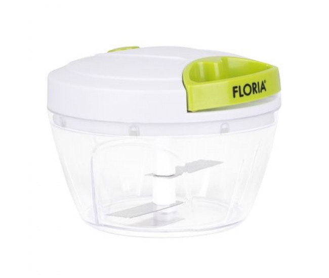 Mini chopper manual floria zln-2607 cu sistem de tragere sfoară - tocător legume și fructe