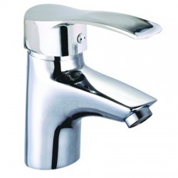 Baterie lavoar zinox zln-8532, monocomanda, cartus ceramic in doua trepte 40 mm, material alama, finisaj crom