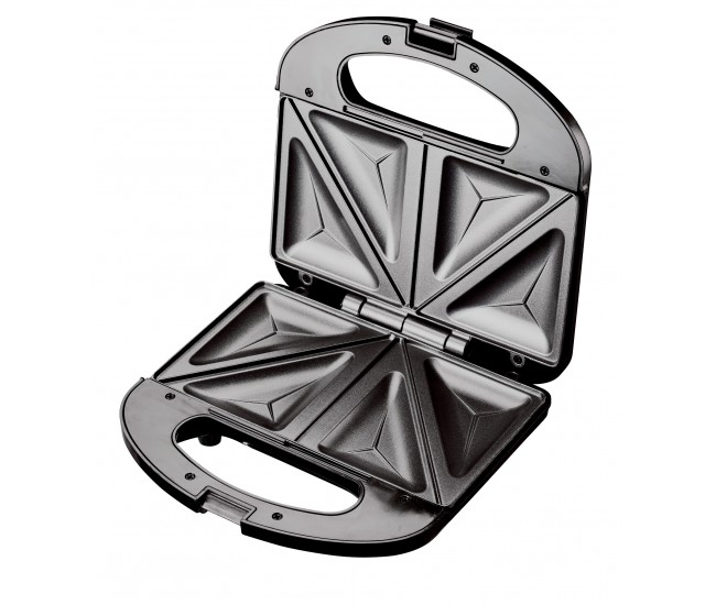 Sandwich-maker floria zln-4305, alb, 750 w, placi antiaderente model triunghi