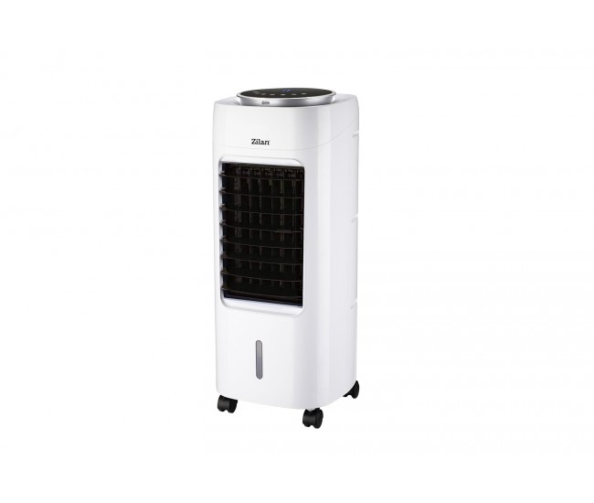 Ventilator cu racitor si purificator de aer mobil zilan zln-1314, racire/umidificare/purificare, telecomanda, temporizator 1-12 ore rezervor apa 7 l, portabil, alb