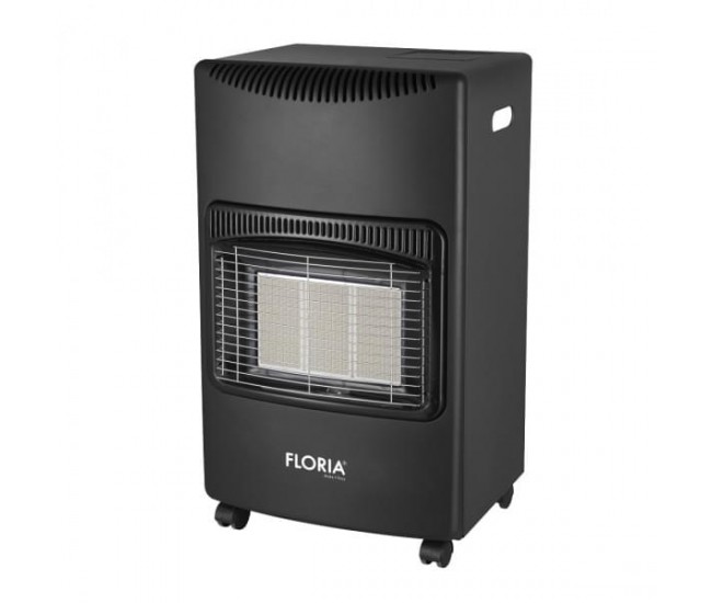 Soba pe gaz gpl floria zln8458 4.2kw - demontabila cu sistem siguranta avansata, negru
