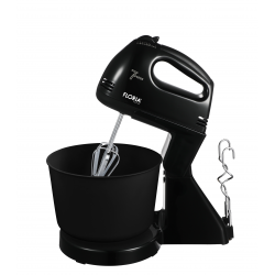 Mixer cu bol floria zln-7574 negru, 7 viteze, bol plastic 2 litri, putere 150w, negru