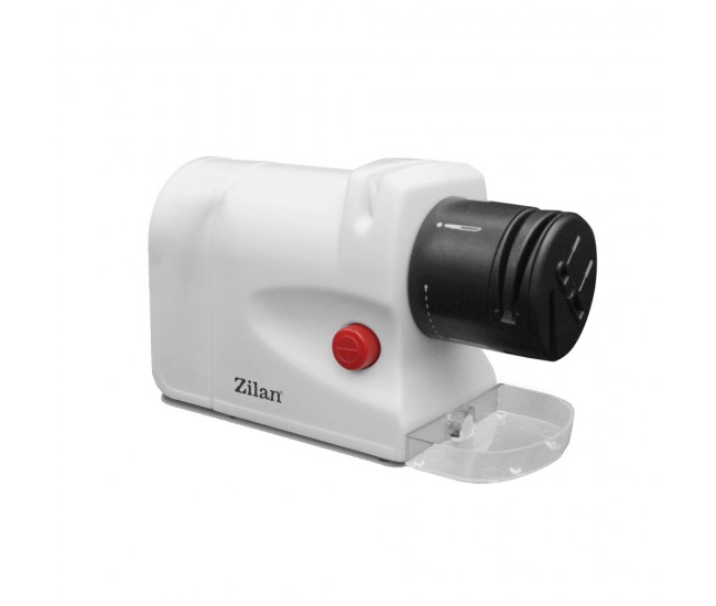 Ascutitor de cutite zilan zln2175 alb, 15w,  ultra compact, 2 nivele, ascutire si slefuire