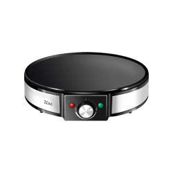 Aparat pentru preparat clatite zilan zln2922  negru/inox, 1200w, diametru plita 30cm, temperatura ajustabila,