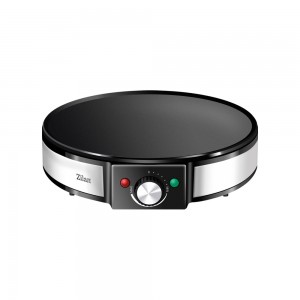 Aparat pentru preparat clatite zilan zln2922  negru/inox, 1200w, diametru plita 30cm, temperatura ajustabila,