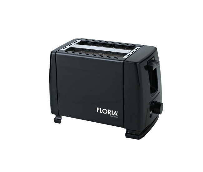 Prajitor de paine floria zln1826 negru, 700w, 7 nivele de control al temperaturii, buton de oprire