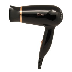 Uscator de par floria zln2953 negru cu maner pliabil pentru voiaj , 1200 w, 2 viteze si temperatura, concentrator