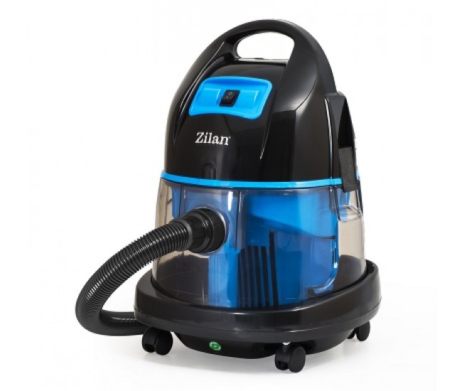 Aspirator zilan zln-8945 albastru cu filtrare prin apa si uscata,2000w