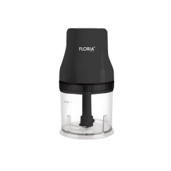 Tocator legume-fructe  chopper  floria zln3035, putere 200w, capacitate vas 500 ml, cutit inox, negru
