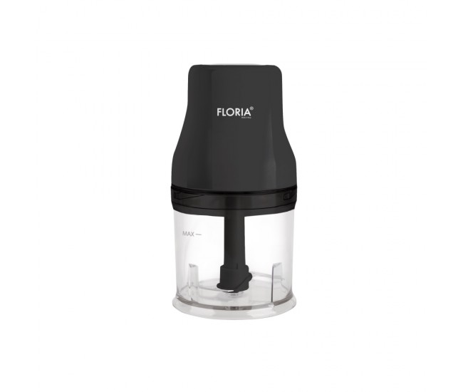 Tocator legume-fructe  chopper  floria zln3035, putere 200w, capacitate vas 500 ml, cutit inox, negru