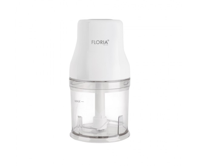 Tocator legume-fructe  chopper  floria zln3042, putere 200w, capacitate vas 500 ml, cutit inox, alb