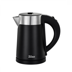 Fierbator electric zilan zln3387 negru cu pereti dublii, putere 800w, capacitate 0.8l, inox