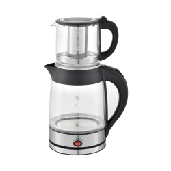 Set fierbator electric plus ceainic zilan zln4858 argintiu, putere 2200w, capacitate 1.8l si 0.8l