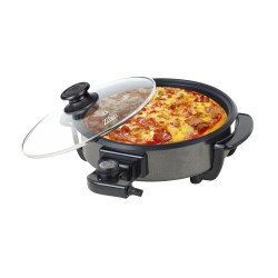 Tigaie electrica rotunda floria zln4957, pizza grill, diametru 36 cm, 1500 w, capac sticla Tigaie electrica rotunda floria zln4957, pizza grill, diametru 36 cm, 1500 w, capac sticla