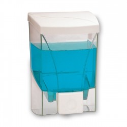 Dozator de sapun lichid lisa, zln4308 alb,1000 ml, cu suport pentru perete