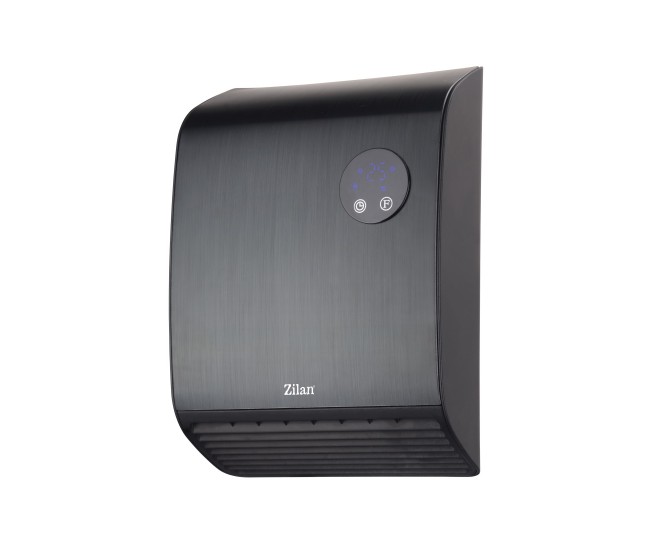 Aeroterma de perete zilan zln5633 negru, 2000w, desplay led, senzor de pierdere a caldurii