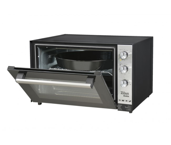 Cuptor electric zilan zln-3741, capacitate 70l, putere 2000w, geam dublu, temporizator 90 min, temperatura maxima 230 grade celsius