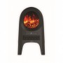 Aeroterma ceramica cu animatie semineu zilan zln5664 - 2000w, telecomanda, design premium, negru