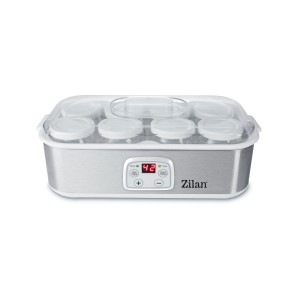 Aparat pentru facut iaurt zilan zln6104 gri, afisaj led, timer, termostat reglabil