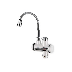 Robinet electric z-inox zln5480 alb, incalzire instanta, putere 3000w, inox