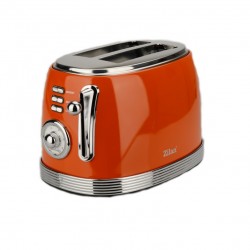 Prajitor retro zilan zln7040 rosu, 6 trepte de prajire, indicator luminos pentru semnalizare