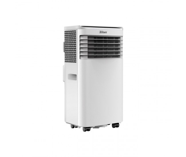 Aer conditionat portabil zilan zln7101 alb, functie de racire, dezumidificare si ventilatie,9000 btu, filtru detasabil