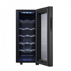 Frigider pentru vinuri zilan zln4682 negru, 33l, 50w, iluminare interioara